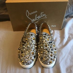 Christian Louboutin Spiked Boat Sneakers